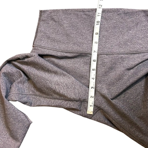 Lululemon Wunder Under Crop (Hi-Rise) *Luxtreme 21" Heathered Black- Size 10 - Picture 12 of 13